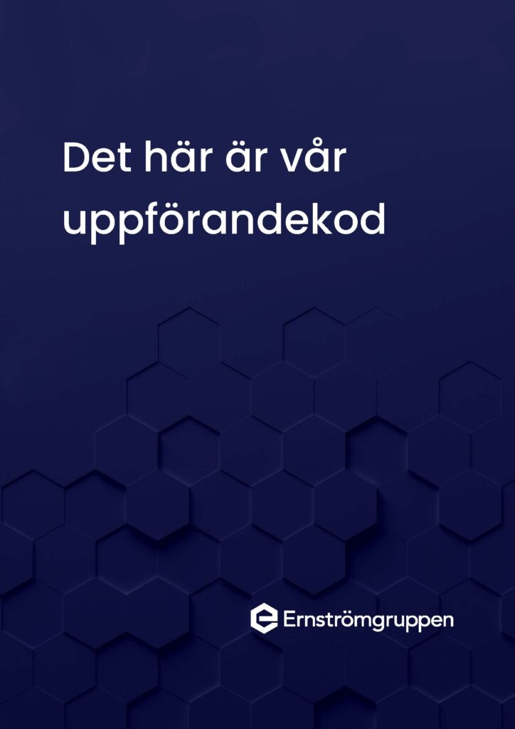 Bild på framsidan av vår Code of conduct