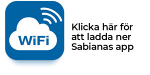 Ikon för att ladda ner Sabianas WiFi app